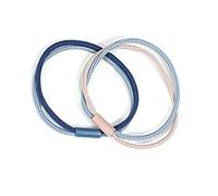 SAFIGLE 5piezas Gomas Elásticas Cabello Bicolor Unidades Coletero Sencillo Para Niñas y Mujeres Sujeta-pulseras Cómodas y Duraderas