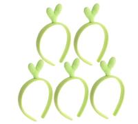 SAFIGLE 5piezas Linda Diadema De Brotes De Soja Diadema De Planta Para Niñas Verde Antideslizante Para Fiestas Yoga Spa Temáticos