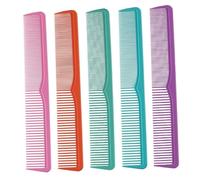 SAFIGLE 5piezas Peine Antiestático De Doble Punta Peine De Peluquería Portátil Para Peinar El Cabello Color Mixto Para Uso Salón De Belleza y Cuidado Del Cabello