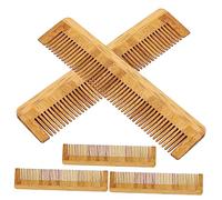 SAFIGLE 5piezas Peine De Bambú Antiestático Para Mujeres y Hombres Cabello Grueso Ondulado o Peine De Madera De Bambú Cuidado Del Cabello