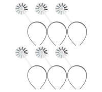 SAFIGLE 6 bandas para el cabello con símbolo de carga: Diadema divertida con indicador de carga para fiestas. Accesorio fotográfico original. Diademas para disfraces.