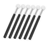 SAFIGLE 6 Brochas De Esponja Para Maquillaje Brochas De Esponja Con Cabeza De Hongo Mango De Madera Aplicadores De Base Y Corrector Para Uso Diario