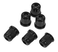 SAFIGLE 6 Casquillos para Cuerdas de Guitarra Eléctrica Accesorios de Sujeción de Cuerdas en Metal Resistente Color Negro Kit de 6 Piezas para Reparación y Mantenimiento Guía Estable para