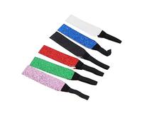 SAFIGLE 6 Diademas Brillantes de Lentejuelas para Mujer y Niña, Elásticas de Tela, Estilo Moda, Ideales para Fiestas de Cumpleaños y Cosplay, Sujetan el Cabello Purpurina Color Aleatorio