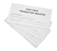 SAFIGLE 6 Libros de Registro de Chequeras Blancos, Cuaderno de Contabilidad Personal para Cheques, Rastreador de Gastos y Situación Financiera, Planificador de Objetivos Financieros