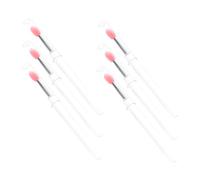 SAFIGLE 6 Piezas Aplicadores de Labios de Silicona Portátiles para Maquillaje y Sombras de Ojos Brochas Prácticas y con Cabezas para Acabado