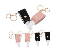 SAFIGLE 6 Piezas Botellas Vacías de Viaje con Funda Contenedores Reutilizables de Manos y Cosméticos Portátiles y Prueba de Fugas Kit de Viaje Rellenable