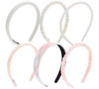 SAFIGLE 6 Piezas Combinación de diadema pequeña elástico spa delgado diademas decorativas bandas s para niña linda para niña s de moda para mujer venda tela
