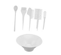 SAFIGLE 6 Piezas conjunto de herramientas de peluquería equipo cabello teñir bol Peine para colorear tazón para colorear Peine de peluquería