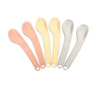 SAFIGLE 6 Piezas Cuchara de crema espátula facial mini utensilio para aplicar algo cuchara para el cuidado de la piel Aleación de zinc