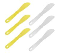 SAFIGLE 6 Piezas Espátula Cosmética de Plástico Pp para Mezclar Cremas y Mascarillas Faciales, Aplicador Grande para Evitar Irritación, Adecuado para Uso en Casa y Salones de Belleza