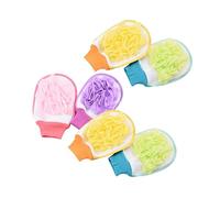 SAFIGLE 6 Piezas Guante de Baño Exfoliante de Doble Cara Guante de Ducha para Remover Piel Muerta para Hombre y Mujer o Spa