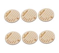 SAFIGLE 6 Piezas Placa Conmemorativa Nacida Anuncio De Nacimiento De Un Recién Nacido Crecimiento Del Bebe Anuncio De Nacimiento Navidad Anuncios De Bebe Bebé Ronda Cartel De Madera