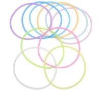 SAFIGLE 60 Piezas Pulseras de Silicona de Colores Pulseras Elásticas Neón Que Brillan la Oscuridad para Festivales Obsequio de Fiesta Disco para Adultos Mujeres