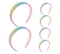 SAFIGLE 6piezas Diademas Purpurina para Niñas Lindas Diademas Brillantes Lentejuelas Accesorios Cabello Coloridos para Fiestas de Cumpleaños y Graduaciones