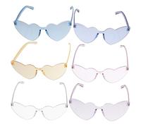 SAFIGLE 6Piezas Gafas de Sol Unidades Ligeras para Fotografía Colores Transparentes