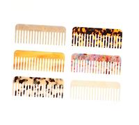 SAFIGLE 6piezas Peines de Pelo Jaspeado Antiestáticos Peines de Masaje Cabello Portátiles Herramientas de Peluquería para Uso el Hogar