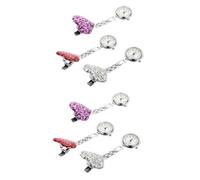 SAFIGLE 6piezas Reloj Colgante para Enfermeras Forma De Corazón De Relojes De Bolsillo Estilo Delicado Color Aleatorio para Estudiantes y Profesionales Salud