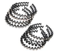 SAFIGLE 8 Piezas Diadema de Perlas Ondulada Decorativa de Plástico Cabello Accesorios para Diadema Mujer Elegante para Mujer para Fiestas y Eventos Especiales