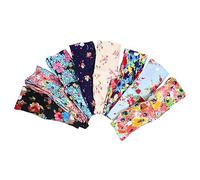 SAFIGLE 8 Piezas Diademas con Botón Elásticas para Sujetar Máscara de Estampado Floral para Ejercicio y Actividades Aire