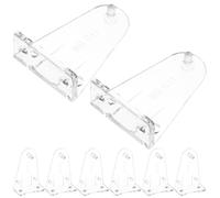 SAFIGLE 8 Soportes de Fijación para Persianas de 1 Pulgada Clips de Sujeción Inferior de Pom Transparente Pack de 8 Piezas para Persianas Enrollables Domésticas
