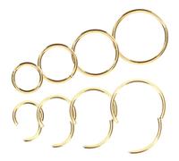 SAFIGLE 8piezas Anillo Nasal De Joyas De Aro Nariz Piercings De Nariz De Inoxidable para Uso Diario Aro Nasal