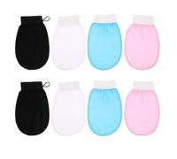 SAFIGLE 8piezas Guante Exfoliante De Baño Para Mujer Guantes De Baño De Doble Cara Accesorio Para Eliminar Piel Muerta Uso Diario Ducha