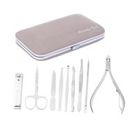 SAFIGLE 9piezas Cortaúñas de Cortaúñas Multifuncionales para Manos y Pies para Kit de Manicura Profesional y Pedicura