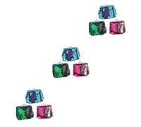 SAFIGLE 9piezas Monederos De Lentejuelas para Mujer De Mini Bolsos De Moda Estilo Sirena Monedas y Pequeños Accesorios