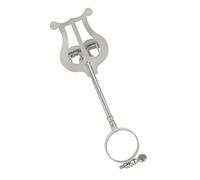 SAFIGLE Abrazadera para Partitura de Clarinete de Hierro Fuerte Sujeción y Diseño Portátil en Color Plata para Práctica y Ejecución Musical