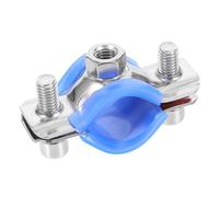 SAFIGLE Abrazadera para Silla Oficina con Pad Plástico Azul Protector Anti-hundimiento para Tubo Kit Fácil Instalación para Repuestos Muebles Oficina