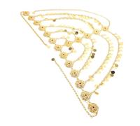 SAFIGLE Accesorios Cabello Árabes Cadena Frente Joyas para Trenzas Adornos Cabello Tocado de Joyería Diadema para Festivales de Oriente