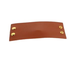 SAFIGLE Accesorios de Cuero Cabello Banda Pelo Cierre de Metal Tocado Sencillo para Cabello Grueso para Niñas Moda Callejera
