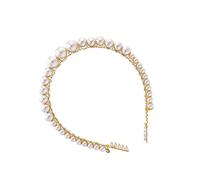 SAFIGLE Accesorios Para El Cabello Con Perlas Diademas Joyas De Perlas Aro Para El Cabello Aro Para El Cabello De Novia Diadema Para Novia Diadema De