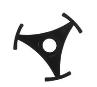 SAFIGLE Adaptador para Discos de Vinilo 45 Revoluciones Triangular 2 Piezas Plástico Negro para Tocadiscos de 7 Pulgadas Accesorio Estable para Fonógrafos y Fiestas Dj