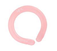 SAFIGLE Almohadilla Refrescante para Cuello de Gel Reutilizable 1 Unidad Rosa, Collarín Frío Portátil para Prevención del Calor en Verano, Alivio Térmico para Deportes al Aire Libre, Cuidado Personal