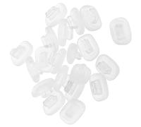 SAFIGLE Almohadillas Nasales a Presión de Silicona Antideslizantes para Gafas Infantiles, 10 Pares Transparentes, Repuesto Cómodo y Duradero para Kit de Reparación de Gafas Uso Activo