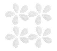 SAFIGLE Almohadillas Nasales de Silicona Transparentes para Gafas de Sol 20 Pares Repuesto Antideslizante Tamaño 05 X 03 Pulgadas Accesorio de Reparación para Cuidado y Comodidad