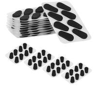 SAFIGLE Almohadillas Nasales para Gafas Deportivas Sol, 80 Unidades de Espuma Eva Autoadhesiva Negra de 1 Mm, Antideslizantes y Cómodas para Uso Prolongado, Repuestos para Puentes Nasales