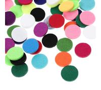 SAFIGLE Almohadillas Pequeñas Para Aceites Esenciales 30 Mm De Fibra Poliéster Multicolor, Reemplazables y Duraderas, Para Collares Difusores De Aromaterapia, Accesorio Doméstico, Pack De 170 Unidades