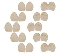 SAFIGLE Almohadillas Suaves para Antepié y Punteras de Zapatos, Esponja Reutilizable para Ajuste de Talla, Color Piel, 10 Pares (5 Redondas 5 Puntiagudas), para Calzado Deportivo