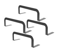 SAFIGLE Barras de Retención de Colchón de Metal 4 Piezas Soporte Antideslizante para Cama Compatible con Marcos L Soporte Estable para Evitar Deslizamientos Accesorios para Colchones