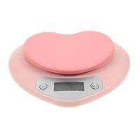 SAFIGLE Báscula Electrónica de Cocina Portátil de Plástico Rosa Precisión 1g a 5kg Adecuado para Repostería y Alimentos Sensor Sensible para Uso Doméstico y Profesional