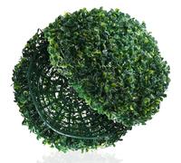 SAFIGLE Bola de Boj Artificial 33 CM Juego de 2 Bolas Decorativas de Césped Sintético Resistentes para Interiores y Exteriores Decoración Colgante para Jardín Porche y Hogar