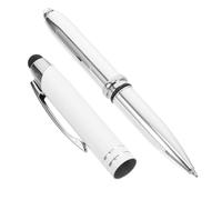 SAFIGLE Bolígrafo Metálico con Luz LED Lápiz Táctil Capacitivo Blanco Bolígrafo Multifuncional 3 1 para Escribir E Interactuar con Pantallas Táctiles Adecuado para Oficina y Uso