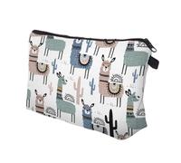 SAFIGLE Bolsa de Almacenamiento de Viaje para Cosméticos Diseño Digital 3D, Neceser Portátil para Mujer, Organizador de Maquillaje Compartimentos