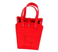 SAFIGLE Bolsa de de Vino Bolsas de Mano Placa de Cubierta de Interruptor de luz Doble Bolsas de Vino Bolsas de Botella Bolsa de Viaje de Vino Bolsa Porta Vino Tela de Fieltro Rojo