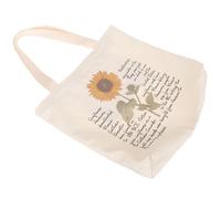 SAFIGLE Bolsa Tote de Lona con Diseño Floral Reutilizable y Espaciosa para Compras y Uso Diario Bolsa Práctica para Mujer Joven para Escuela y Salidas Cotidianas