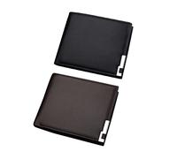 SAFIGLE Bolso para Hombres Sepia Carteras Tarjetero para Hombre Men Wallet Tarjetero Hombre Carteras para Hombre Pocketbook monederos Bolso Corto Billetera Retro Billetera de Hombre Coffee