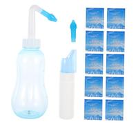 SAFIGLE Botella De Enjuague Nasal Profesional Sal Fisiológica Espray Nasal y Irrigador Para Limpieza Para Aliviar Congestión Casa